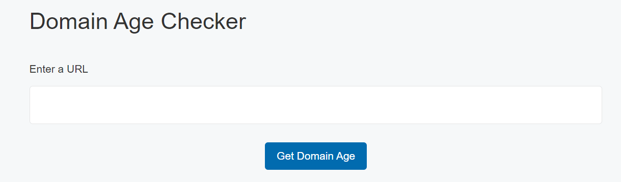 how to check domain age