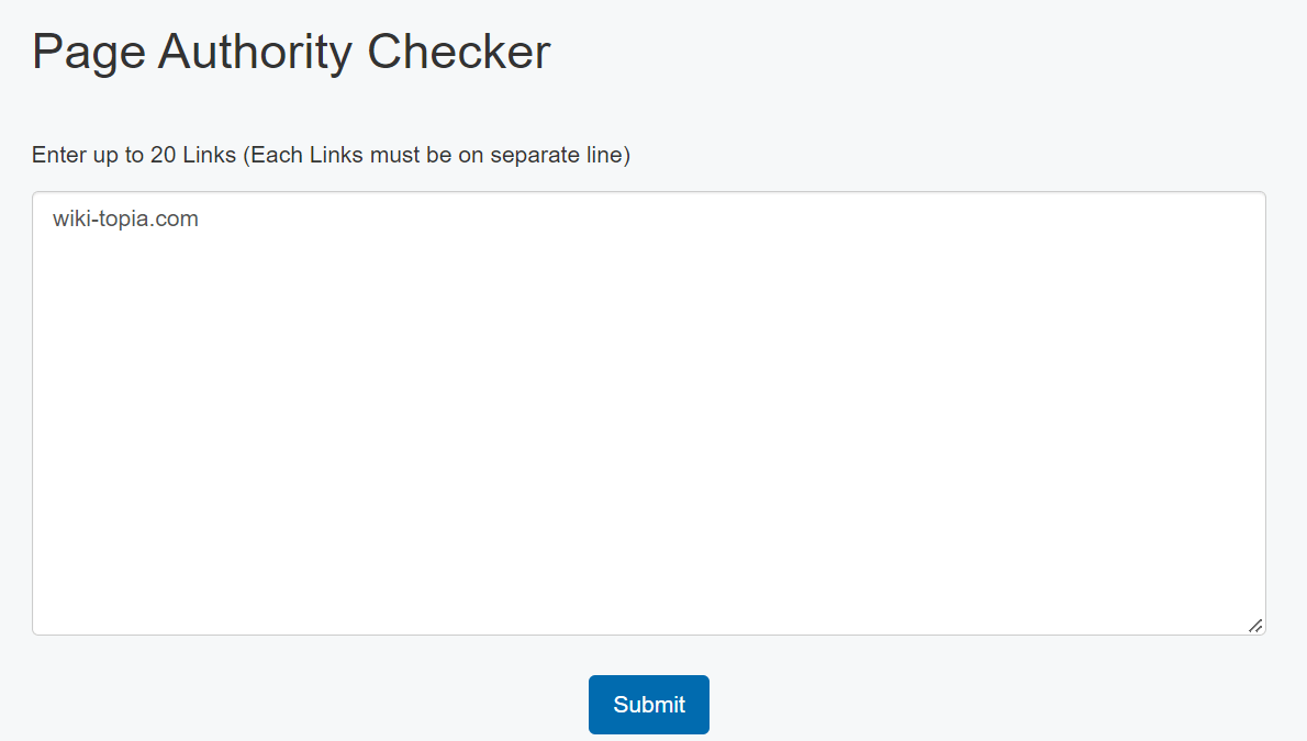 How to check Page Authority?