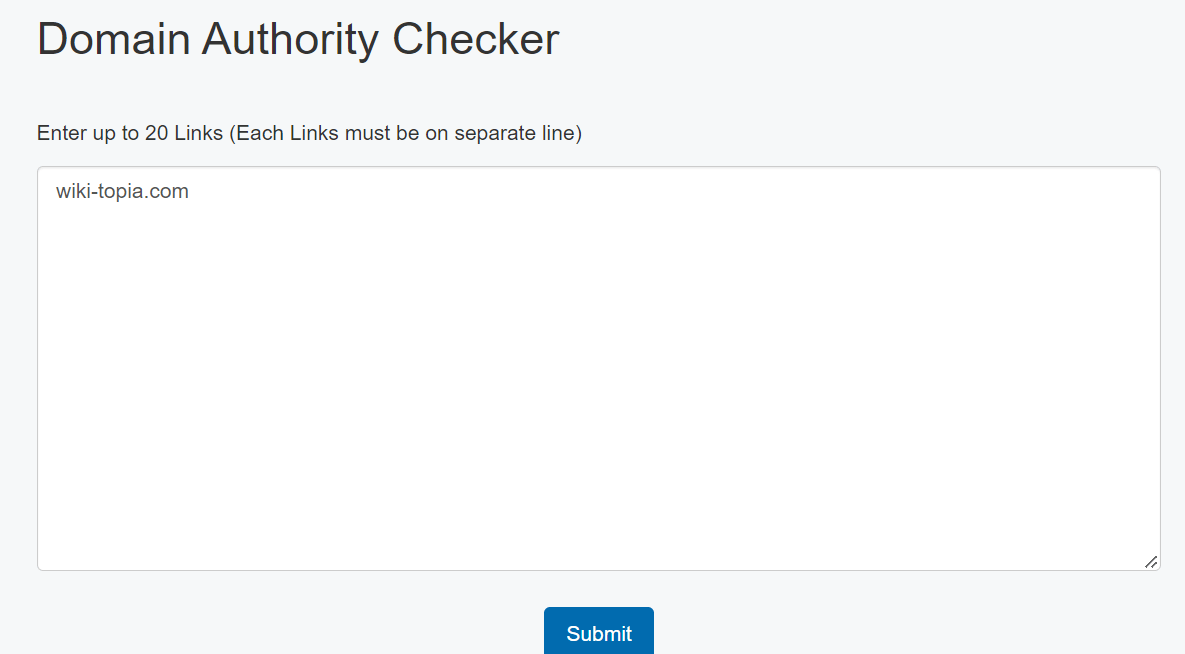 How to check Domain/Website Authority?